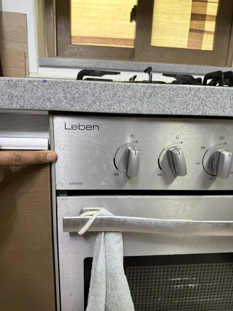 천안 백석 벽산블루밍 레벤 가스오븐렌지 교체, 나비엔매직 GRB-3303 현장 사진 3